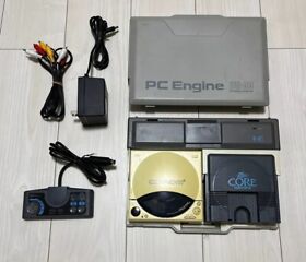 【JUNK】 NEC PC Engine Coregrafx Console System  + CD-ROM 2 + Interface Unit