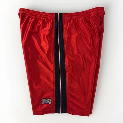 Vtg Philadelphia 76ers Basketball Shorts Pro Edge Razzle Dazzle Mens XL Y2K - Image 1 of 4