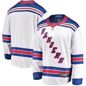 New York Rangers White Away Men's X-Large Fanatics Breakaway Jersey NHL Hockey - Picture 1 of 3