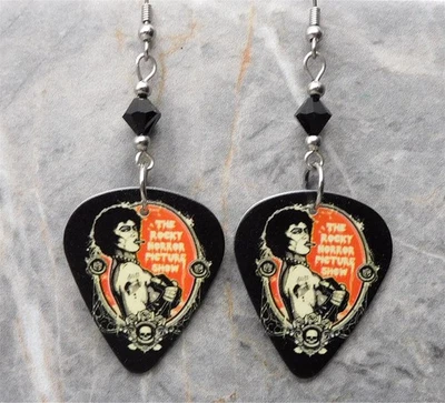 Pendientes de selección de guitarra The Rocky Horror Picture Show con cristales de Swarovski negros Foto 1 de 4