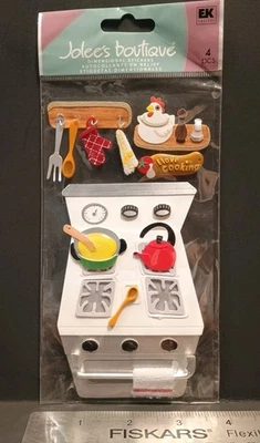 Jolees Boutique Sticker Pack 1 Sheet Scrapbooking EK Success Kitchen Cooking - Image 1 of 2