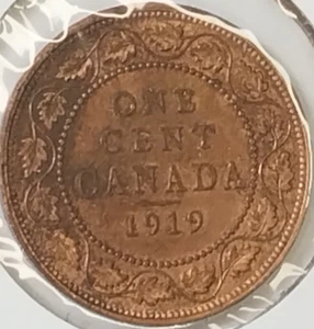 1919 Canada 1 Large cent - Picture 1 of 3