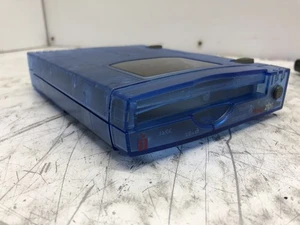 IOMEGA ZIP 100 Z100USB FOR PARTS OR REPAIR, NO CABLES TRANSPARENT BLUE POWERS ON - Picture 1 of 14