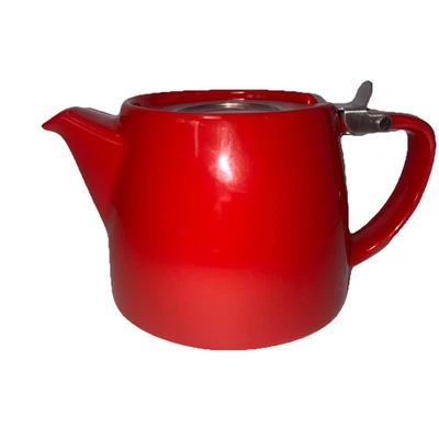 Nuevo Forlife Navidad-Rojo Tetera Porcelana Cesta Infusor 18oz SLS Tapa Regalo Foto 1 de 4