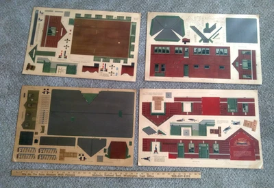 1938 Scale Models  INC KIT NO. K70 , O SCALE Train Paper Building Kit Un-used - Image 1 of 4