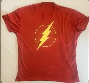 Dc Comics Red Flash Logo T-Shirt Medium - Large? Chest = 40 inches... See Photos - Picture 1 of 8