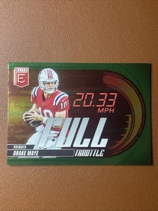 2025 Panini Donruss Elite - Full Throttle Drake Maye #24 Green - Picture 1 of 10