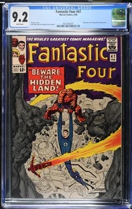 FANTASTIC FOUR #47, CGC 9.2, INHUMANS & Dragon Man, Stan Lee, Jack Kirby (1966) - Picture 1 of 2