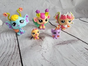Lot Of 5 Fairy Collection Littlest Pet Shop Figures Variety Of Animals  - Picture 1 of 13