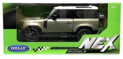 Land Rover Defender Welly 2020 verde metálico modelos Nex 1:24 Foto 1 de 2