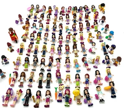 LEGO FRIENDS MINIFIGURES W/ HAIR CUTE GIRL FEMALE RANDOM FIGS $2.25 PER FIGURE - Image 1 of 4