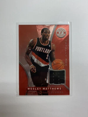 2012-13 Totally Certified Wesley Matthews Game Used Jersey Card Red #89 - Image 1 of 2