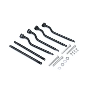 Universal Motorcycle Black Saddlebag Support Holder Bar Mounting Bracket Bobber - Foto 1 di 10