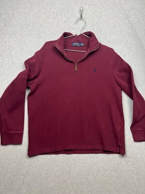 Polo Ralph Lauren Mens Quarter-Zip Sweater Pullover Size L Classic Preppy - Image 1 of 4