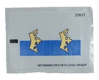 LEGO New 70402 Sticker Sheet Only 100% Original Castle Set Gold Crown Decals - Image 1 of 2