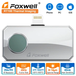 FOXWELL 256x192 IR Thermal Imaging Camera for IOS Device 40mk Higher Sensitivity - Picture 1 of 16