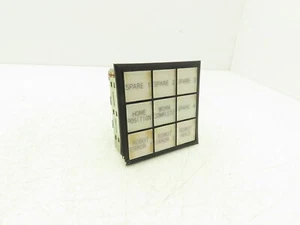 IDEC SLC 30N Annunciator 9-Position 3x3 Layout Lighted Indicator Panel - Picture 1 of 7