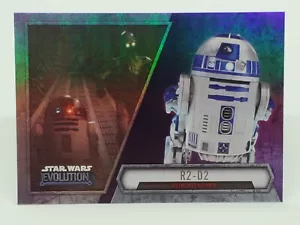 R2-D2 2016 Star Wars Evolution Purple Foil #76 - Picture 1 of 2