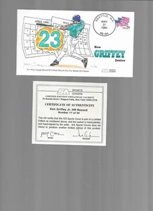 KEN GRIFFEY JR. 1994 SA HAND-PAINTED "23" SPORTS COVER   17/50 WITH COA - Picture 1 of 1