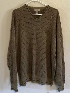 Maglione Vintage Cypress Links Uomo XL Manica Lunga Cotone Golf Made USA Maglia 3D - Foto 1 di 4