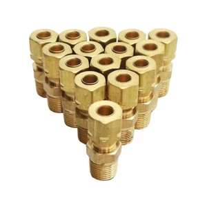 Lot of 15 Midland 26177 Compression Fitting, ø3/16in Tube OD, 1/8in Male NPTF - Picture 1 of 5