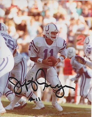 JEFF GEORGE SIGNED #11 INDIANAPOLIS COLT 8x10 PHOTO REDSKIN VIKING RAIDER FALCON - Image 1 of 3