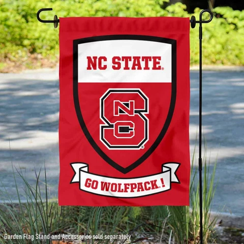 NC State Wolfpack Shield Garden Flag and Yard Banner Cover