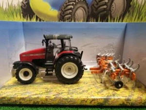 BRI43335 - MASSEY-FERGUSON 6290 + cultivateur - Britains - 1/32 - Imagen 1 de 3