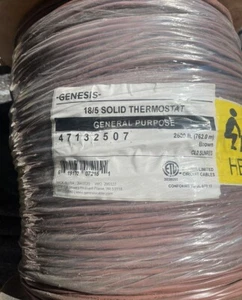 25ft Thermostat Wire 18/5 Solid Copper | 18 Gauge/5 Conductor. Cut To Length - Picture 1 of 3