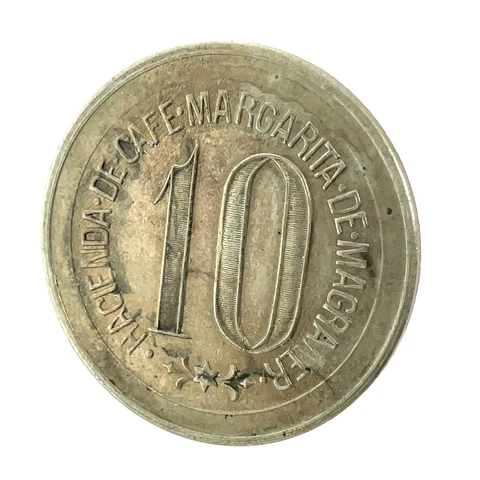 Puerto Rico, Token Hacienda de Cafe Margarita de Magraner, Lares, 10, Rio Prieto Cover