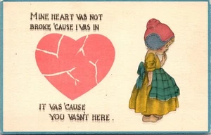 Mine Heart Vas Not Broke 'Cause I Vas In Niederländisch Kinder Postkarte - Bild 1 von 2