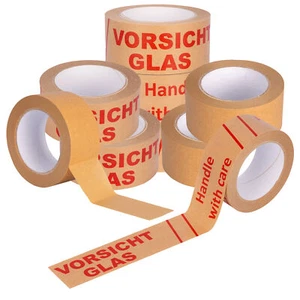 verpacking Papierklebeband Paketband aus Papier Klebeband 50 m leise abrollend - Bild 1 von 14