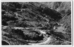 RPPC Zig-Zag Road BAGUIO Filipinas Isla Luzón década de 1920 Foto Postal De Colección - Imagen 1 de 2