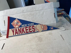 Vintage Major League Baseball NY Yankees 29.5” Pennant 1970’s - Picture 1 of 7