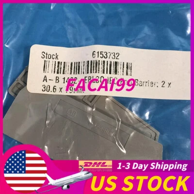 Allen Bradley 1492-EBL3Q Pack of 5 End Barriers FNFP Brand New Free Shipping - Image 1 of 4