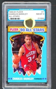 1990-91 Fleer - All-Stars Charles Barkley #1 76'ers PGS 8 - Picture 1 of 2