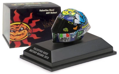 Minichamps Valentino Rossi Helmet Misano MotoGP 2015 - 1/8 Scale - Image 1 of 4