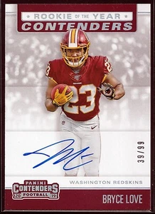 2019 Panini Contenders Rookie of the Year Contenders Autographs #14 Bryce Love - Picture 1 of 3