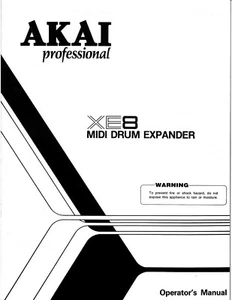 Akai XE8 Drum Expander Owners Instruction Manual - Picture 1 of 1