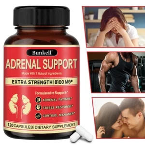 Adrenal Support Supplement, Ashwagandha, Panax Ginseng, Rhodiola Rosea - Picture 1 of 10