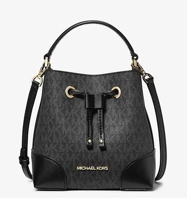 Bolso Cubo MICHAEL KORS Mercer Pequeño Logo $398 AUTÉNTICO MK Firma Mensajero Foto 1 de 4