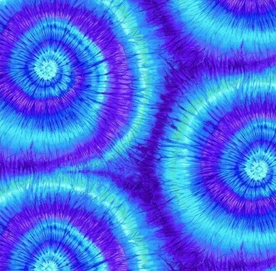 Blue Spiral Tie Dye, Swirl Fabric-100% Cotton•1yd• BTY•100% Cott•Gorgeous!Fast S - Image 1 of 4