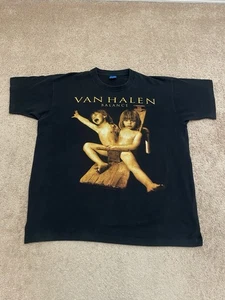 Vintage 1995 Van Halen Balance Band Tour T-Shirt Size XL 90s Rock Band Tee - Picture 1 of 5