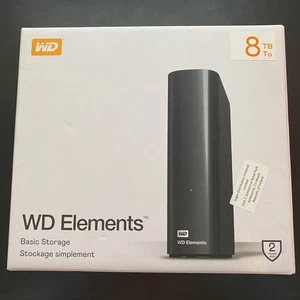 Disco duro externo WD Elements 8 TB negro - nuevo - Imagen 1 de 6