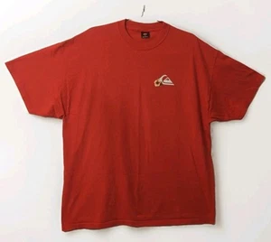 🛹De colección QUIKSILVER Surf Snowboard Patinador ROJO Camiseta Pesada Logo Para Hombre Talla XXL - Imagen 1 de 12