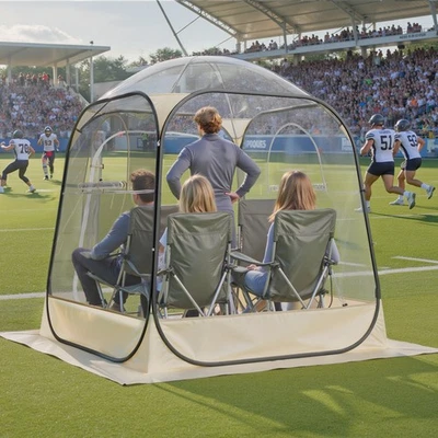 Uimoso Sports Tent Instant Pop-Up 63"x63" Clear Bubble Shelter Weather Proof Pod - Image 1 of 4