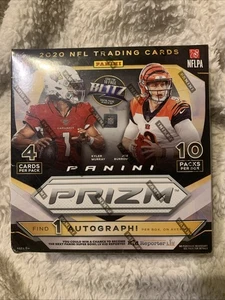 2020 Panini Prizm Football Mega Box Factory Sealed Love Burrow Herbert RC Auto? - Picture 1 of 3