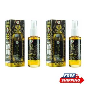 2 Stk. Authentic Cobra Gold Brand Herbal Body Massage Black Oil 50 ml. - Bild 1 von 6