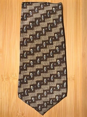 Perry Ellis портфолио коричневый геометрический абстрактный галстук - 56L 4,0 Вт - Изображение 1 из 2