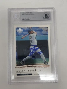 Tarjeta firmada automáticamente por Paul Konerko 1998 Upper Deck #285 novato certificado por Beckett BAS - Imagen 1 de 1